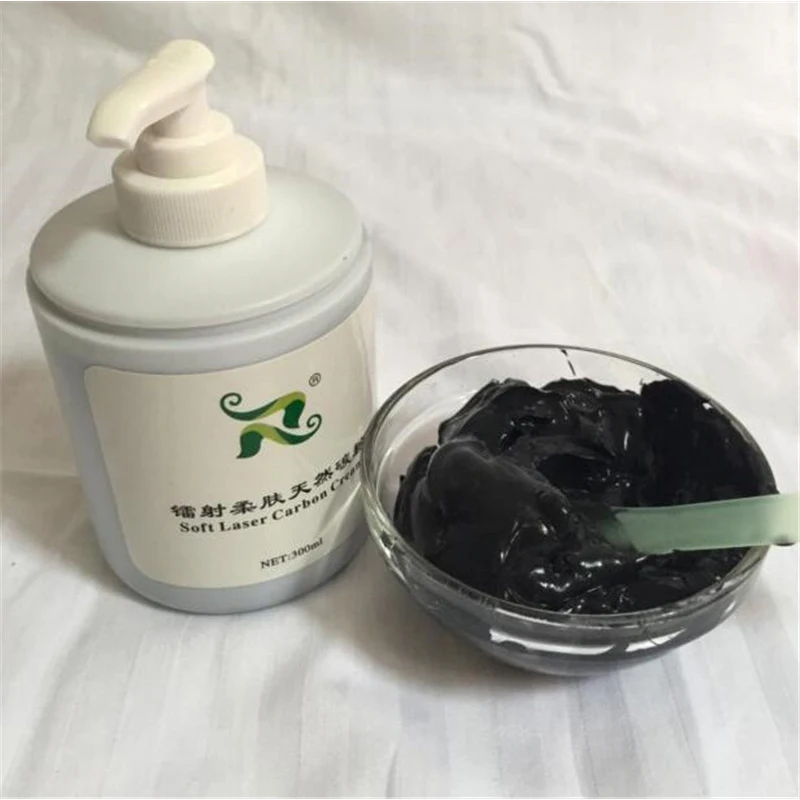 

300ml Soft Laser Carbon Cream Gel For ND Yag Laser Skin Rejuvenation Treatment Active Carbon Cream Slimming Machine