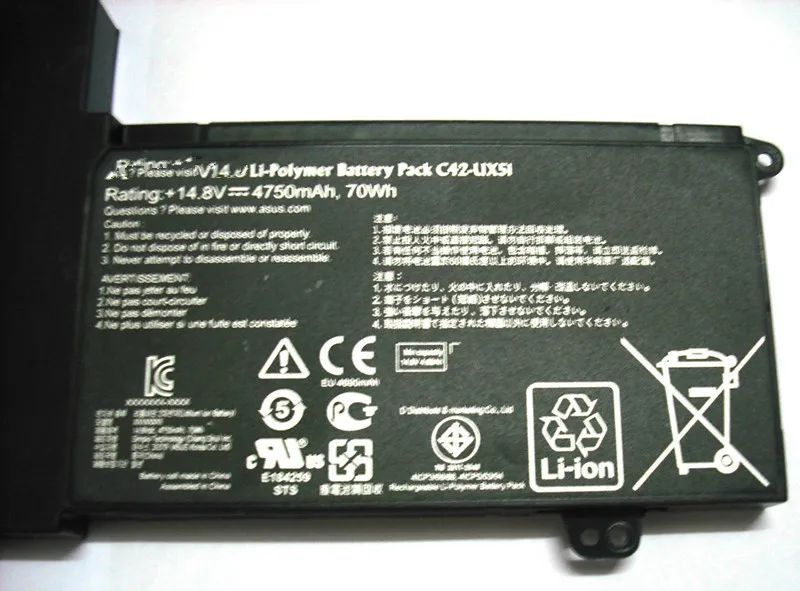 Оригинальные батареи для ноутбуков UX51 C42 14 8 V 4750mAh 70WH|original laptop battery|laptop batterybattery for |