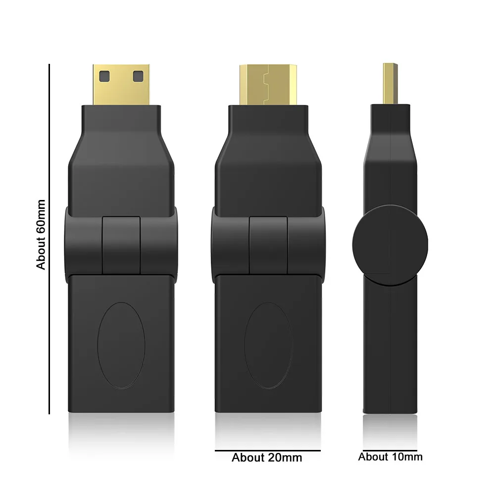 HDMI Женский к Mini HDMI конвертер 180 градусов угол Ethernet 1,4 в для hdmi для планшета, ПК, камеры HDMI адаптер