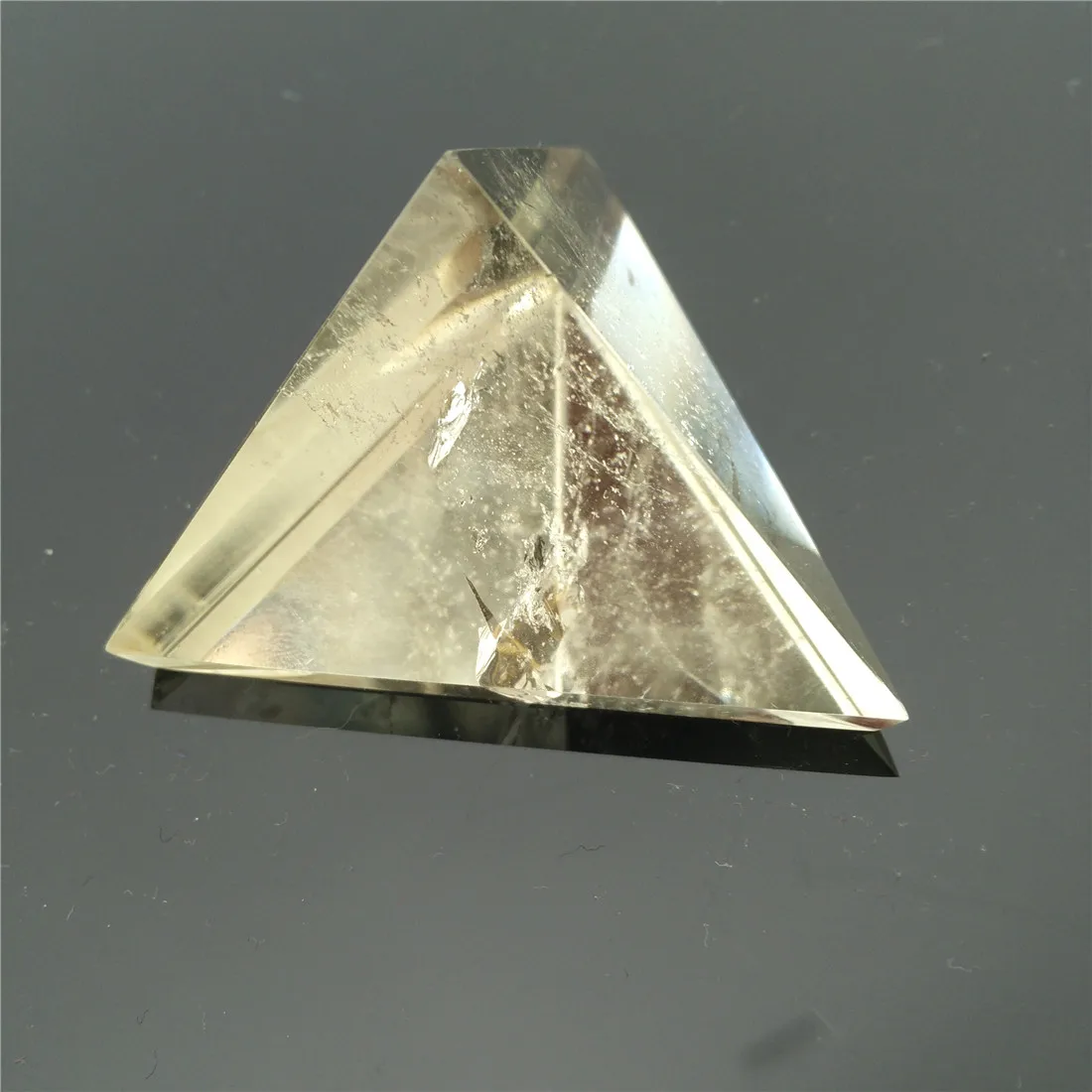 Природный цитрин тетрагранник Пирамида камень камни Кристаллы Wicca Cristal Islande Pierre