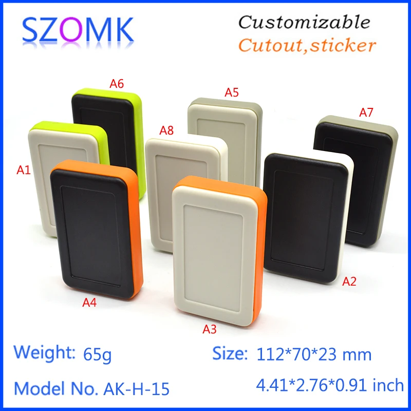 Szomk abs материал новые пластиковые ручные электрические коробки (1 шт.) 112*70*23 мм