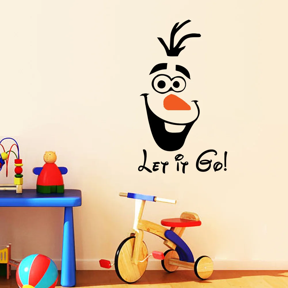 Забавная новинка сиденье для унитаза Olaf let it go/Наклейка/наклейка модные 3D