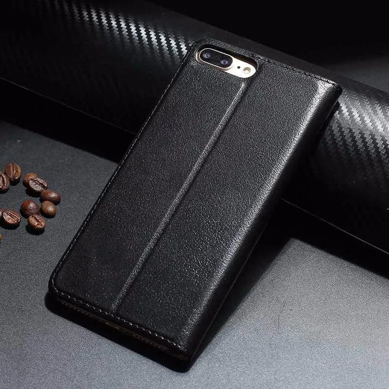 Чехол MAKEULIKE из натуральной кожи для Iphone 7 Plus, роскошный Магнитный защитный чехол, чехол с окошком для Iphone 7 Plus, флип-чехол