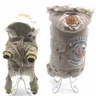 Зимняя одежда для собак, теплый пуховик, хлопковое пальто, S-XXL, толстовки для чихуахуа, маленький, средний коврик для собак, куртка