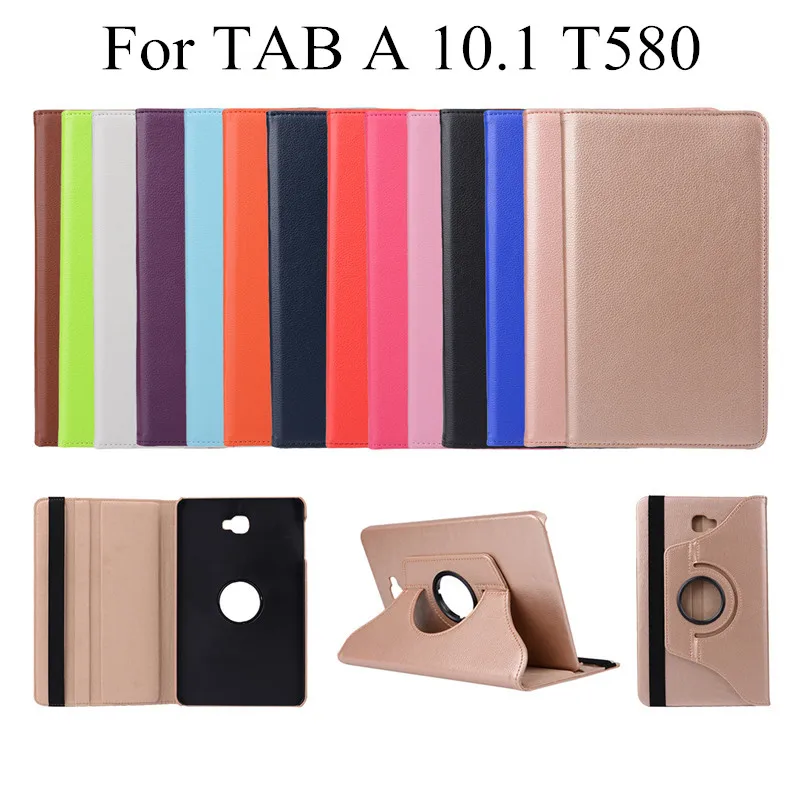 360 Вращающийся чехол для samsung Galaxy Tab A 10 1 2016 T580 T585 чехол-подставка из искусственной