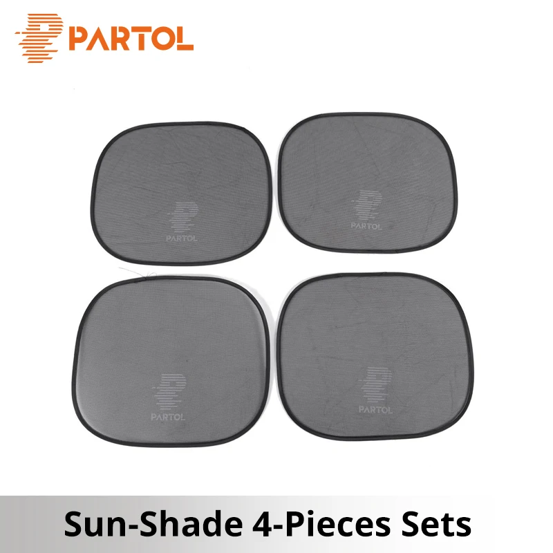 Partol черные марлевые портативные автомобильные окна солнцезащитный козырек