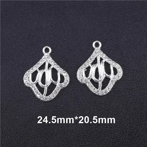 Silver 5 Pieces 5 шт., религиозный Аллах, амулеты, золото/серебро, ислам, полумесяц, мусульманский Бог, соединитель, аксессуары для Ид аль-Фитр, молитва, изготовление ювелирных изделий - Цвет: Silver 5 Pieces