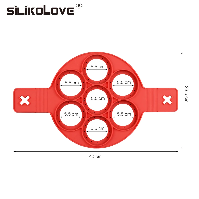 SILIKOLOVE Pancake Maker Molds Silicone Egg Rings Kitchen Tools for Drop Shipping VIP Customer |