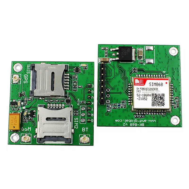 

SIM868 breakout board GPS GSM GPRS Bluetooth integrated module 2-in-1 quad-band GSM/GPRS module integrated GPS instead of SIM808