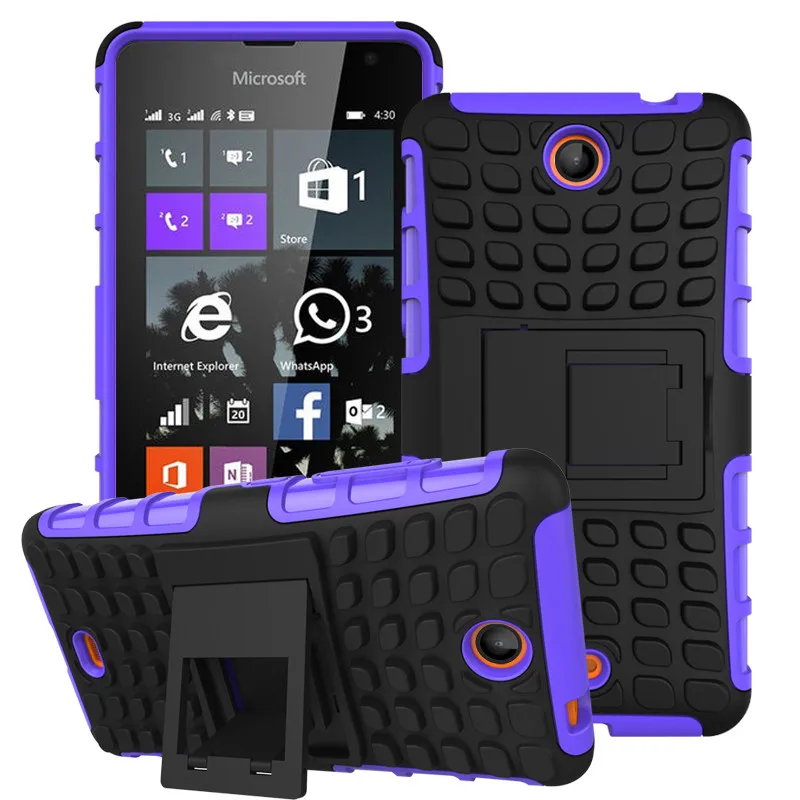 Для Nokia lumia 530 Ударопрочный Резиновый Защитный Чехол также расширенный кобура |