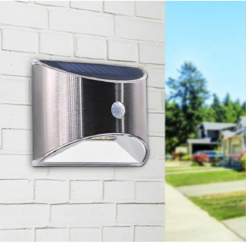 2019 новый дизайн Солнечный свет 4 светодиодный солнечный датчик садовый
