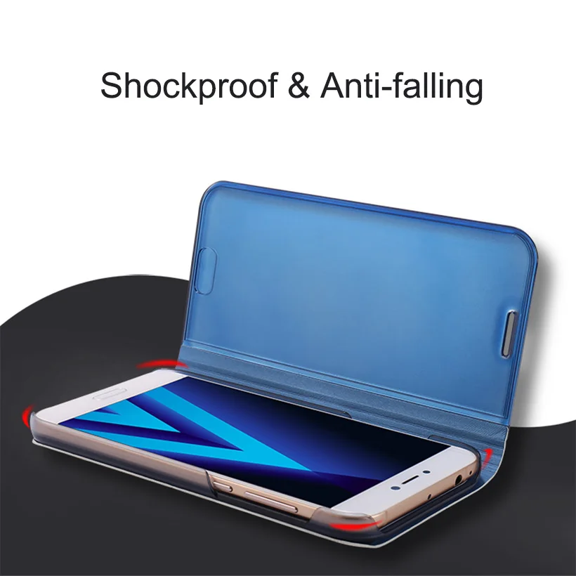 Умный зеркальный чехол для samsung J4 J6 плюс чехол A3 A5 A6 A7 A8 плюс A9 J2 J3 J4 J5 J6 J7 J8 Prime A6s крышка