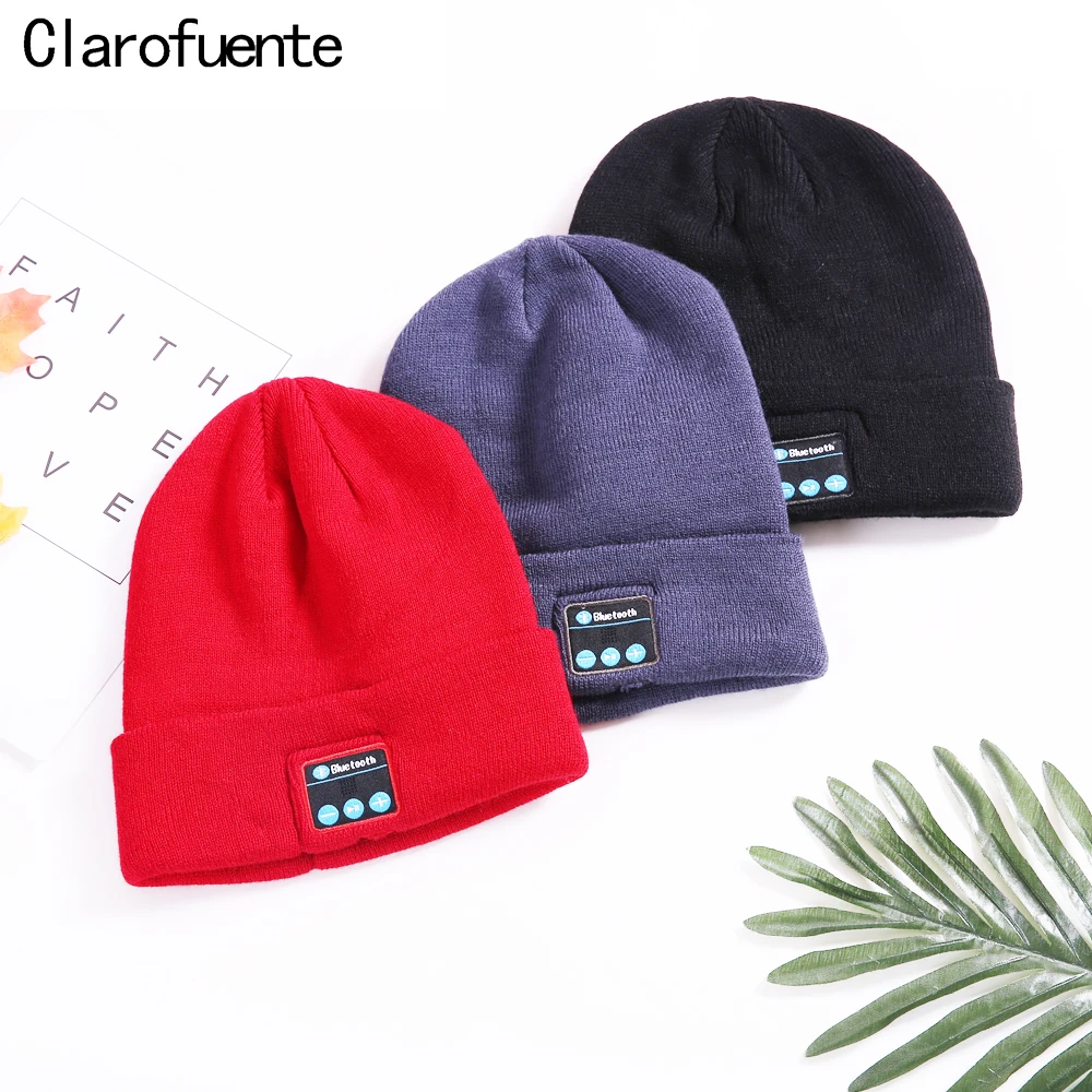 Музыкальная шапка Clarofuente BTM1 HiFi Fone de Ouvido Bluetooth акриловая зимняя Mic EcouteurSans Fil