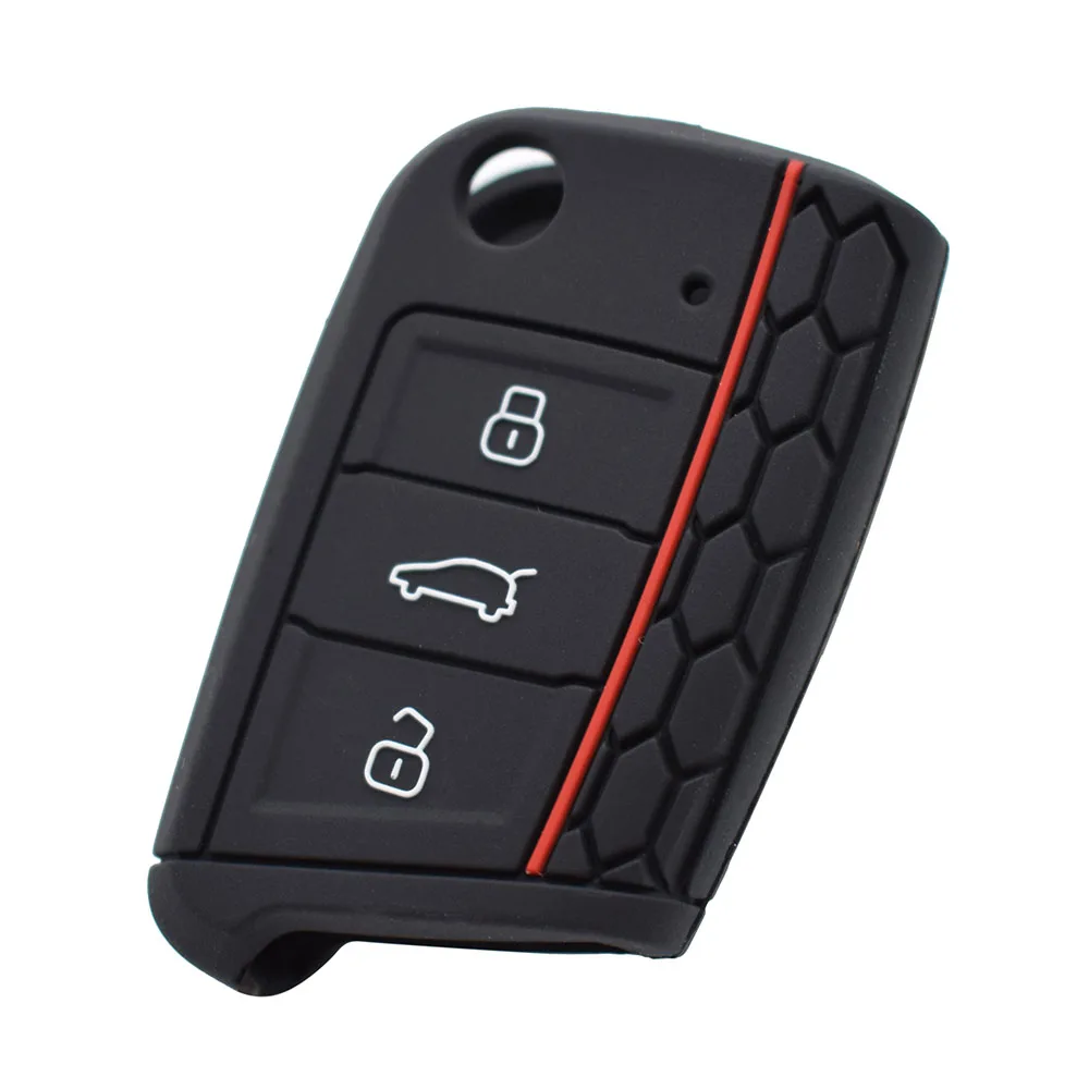 Силиконовый чехол с 3 кнопками для VW Polo Golf 7 Tiguan Jetta GTI Fob Sleeve2015
