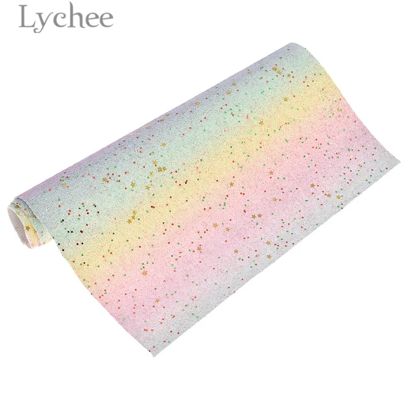 Lychee Life 21x29 см А4 Радужный Блеск искусственная кожа ткань высокого качества