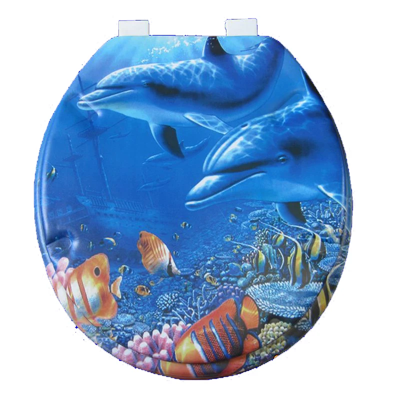 toilet lid soft toilet seat new design high quality warm toilet seat cover set sea world sponge fashion 17" toilet seat