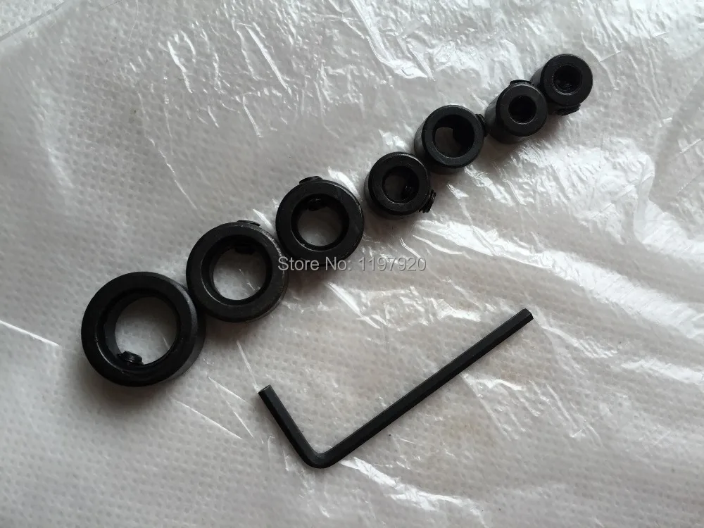 

Fixmee 8pcs Drill Bit Depth Stop Collar Split Ring Woodworking Drills Clamping Device Positioner Hole Drill Press Collars