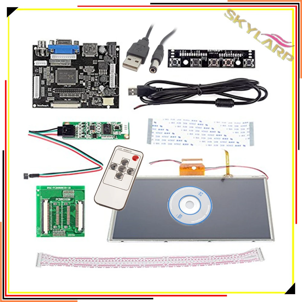 Плата драйвера цифрового ЖК экрана 9 дюймов HDMI/VGA с сенсорным экраном для