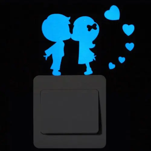 1 шт дети спальня флуоресцентный светится в темноте звезды переключатель