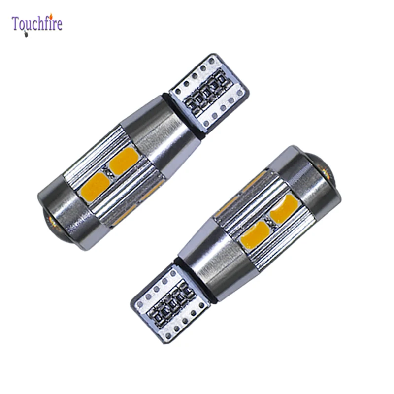 4PCS T10 LED Car Bulb Auto Canbus 194 W5W 5630SMD 10 Error Free Dome Signal Plate Clearance Light Dropshipping For Ford/Audi | Освещение
