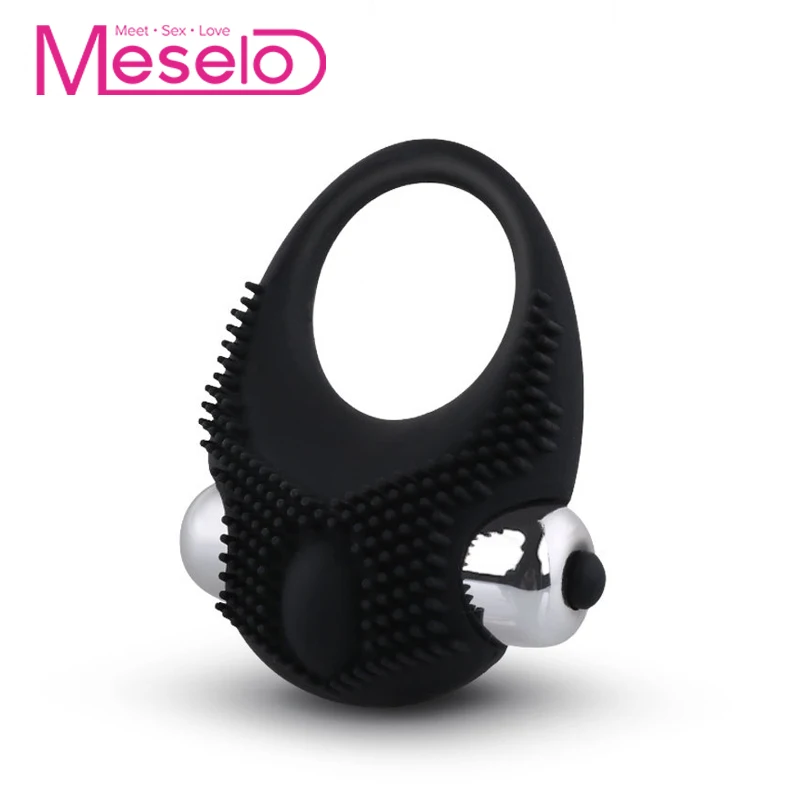 Meselo мощное вибрирующее кольцо секс игрушки для мужчин Новые силиконовые шипы