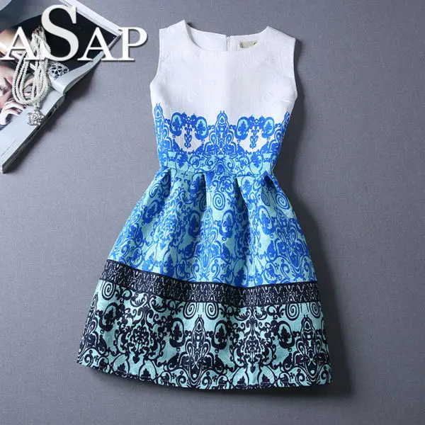 Как можно скорее Девушку 2015 Женская Мода Платье Женский Летний Стиль