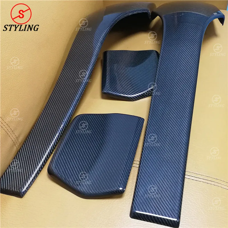

Real M3 M4 seat back cover styling For BMW M series F83 F82 F80 Carbon fiber chair back patch trim 4 pieces 2014 2015 2016 2017