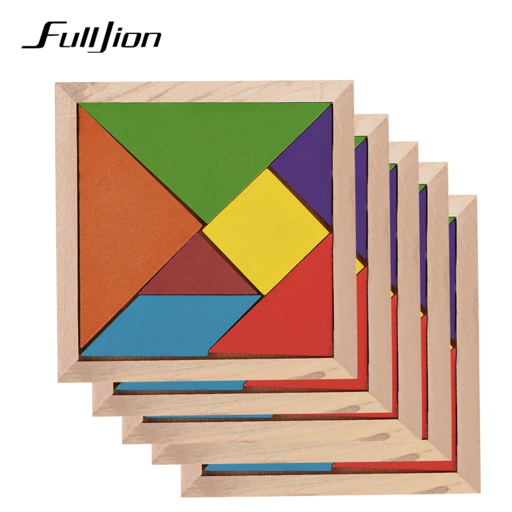 Fulljion пазл деревянные игрушки для детей Обучающие образовательные 3d головоломки