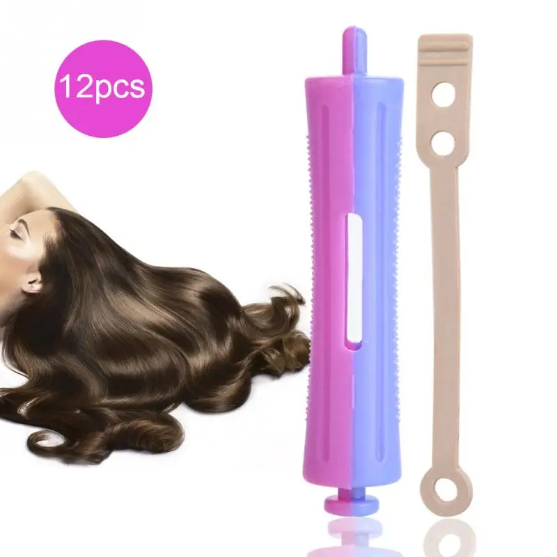 Standard Hair Rollers Heat Perm Wave Rod Clip Curlers with Rubber Band | Красота и здоровье
