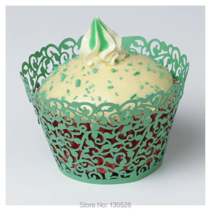 50 шт./компл. Бумага форма для кекса дырочками в форме декорирование выпечки Muffin