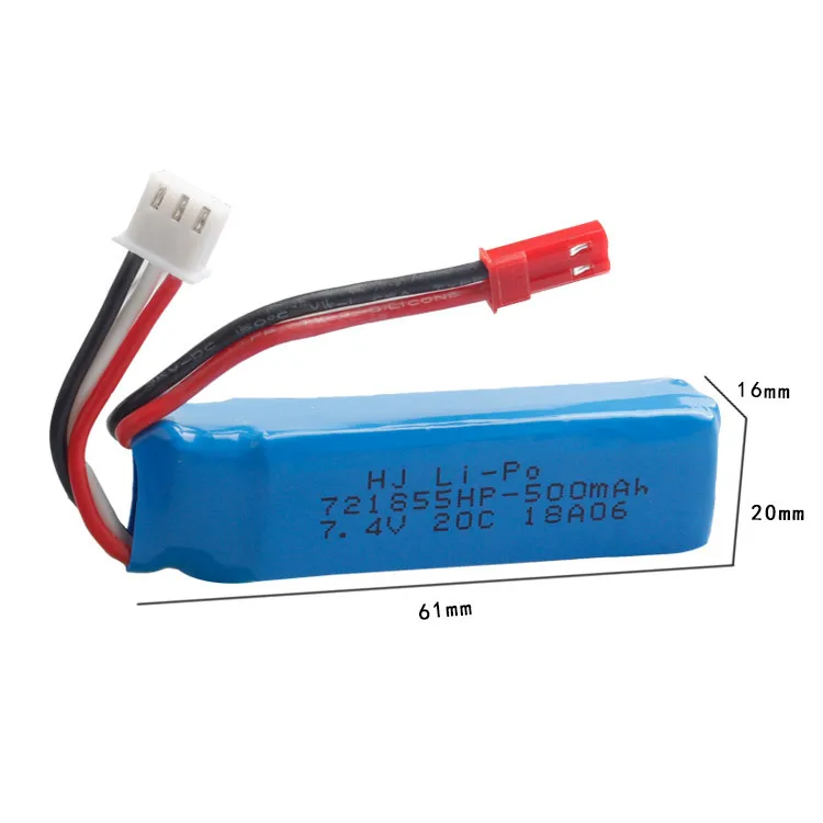 Литиевая батарея WLtoys для автомобиля A202 A212 A222 A232 A242 A252 7 4 В 500 мАч|spare parts|battery 7.4v