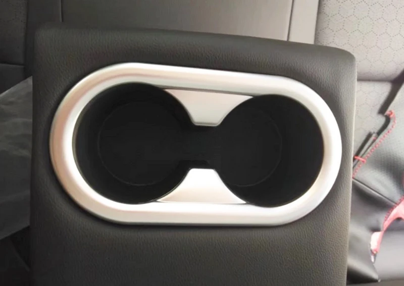 Декоративные панели для подстаканников Hyundai ix35 IX 35 2018 хромированная задняя
