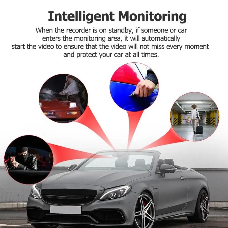 Автомобильный видеорегистратор для вождения Android DVD GPS плеера 1080P USB ночная версия