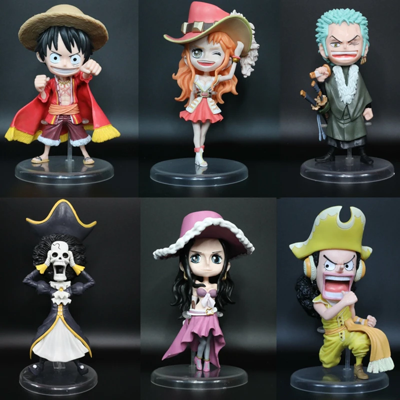 Фигурки аниме One Piece Monkey D Luffy Roronoa Zoro Nami Usopp Sanji Tony Chopper Nico Robin Фрэнки Брук игрушечные