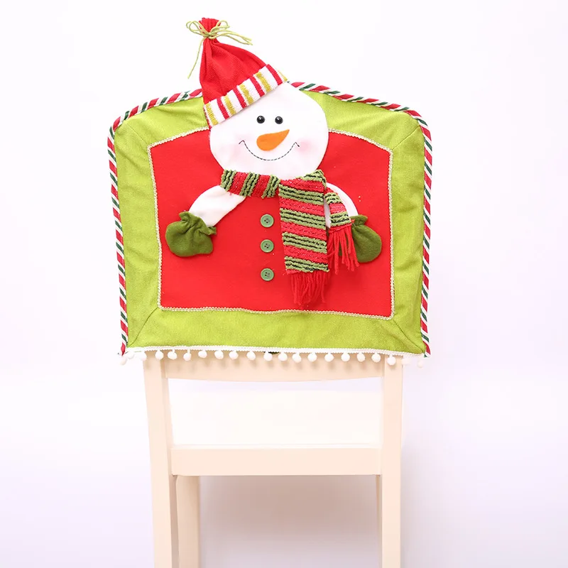 

6pcs/pack Christmas Day Table Ornament Chair Cover Christmas Home Decorative Products Creative Home Gifts