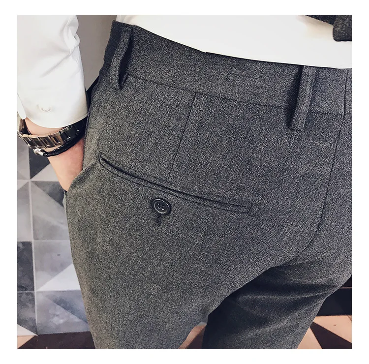 Новинка 2019 Мужская модная эксклюзивная однотонная свадебная одежда Костюмные