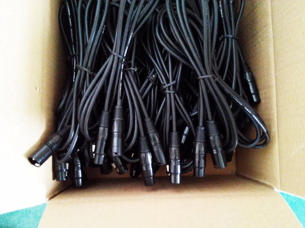 Кабель для дискотесветильник 8xLOT DMX 512 3pin 3XLR Соединительный шнур кабели передачи