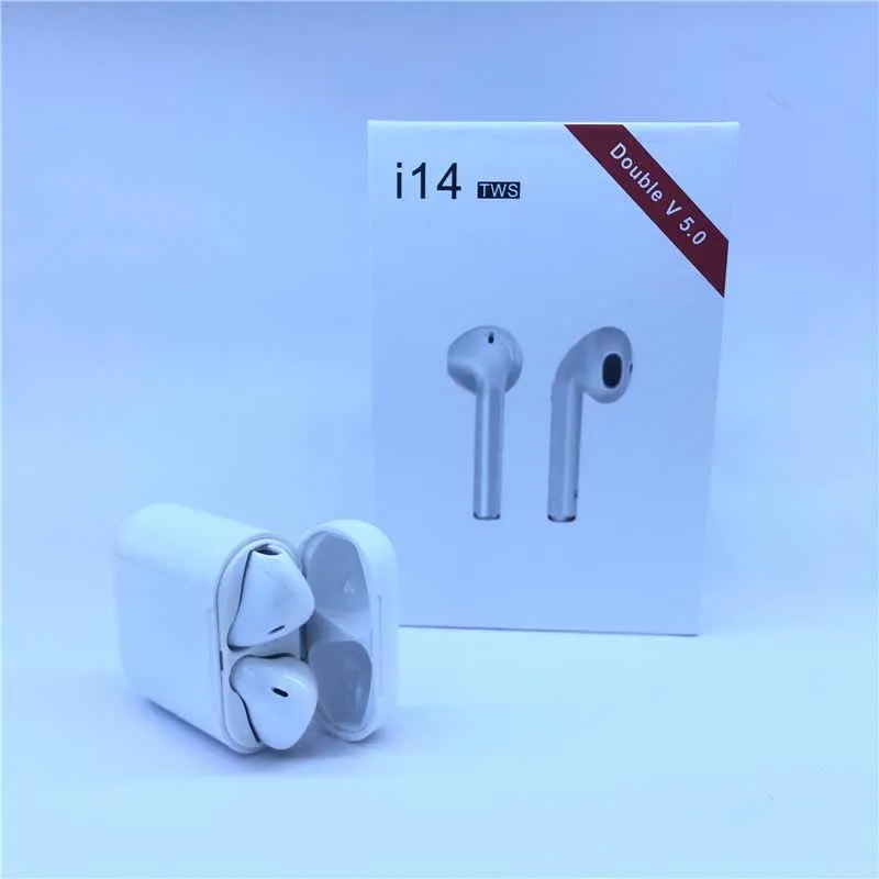 2019 i14 наушники вкладыши tws беспроводные Bluetooth 1:1 мини 3D бас гарнитура PK i15 i13 i12 i10 i11