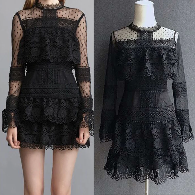 Подиумное женское модное Прозрачное мини платье 2020 Сетчатое лоскутное вечернее