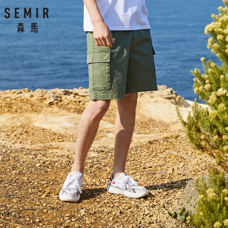 Мужские повседневные шорты SEMIR летний свободный Удобный Короткий комбинезон для