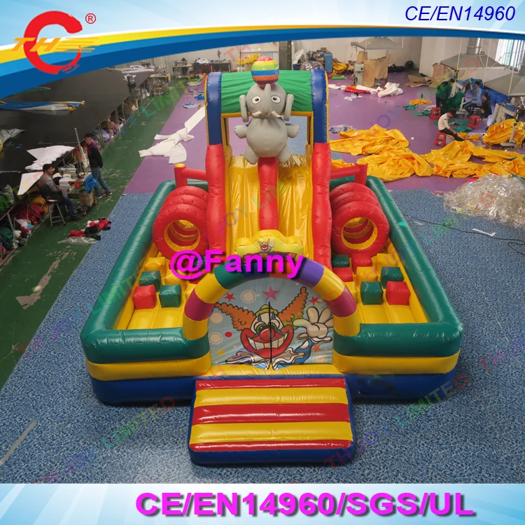 Коммерческий надувной замок батут горка надувная площадка funcity land park прыжки |