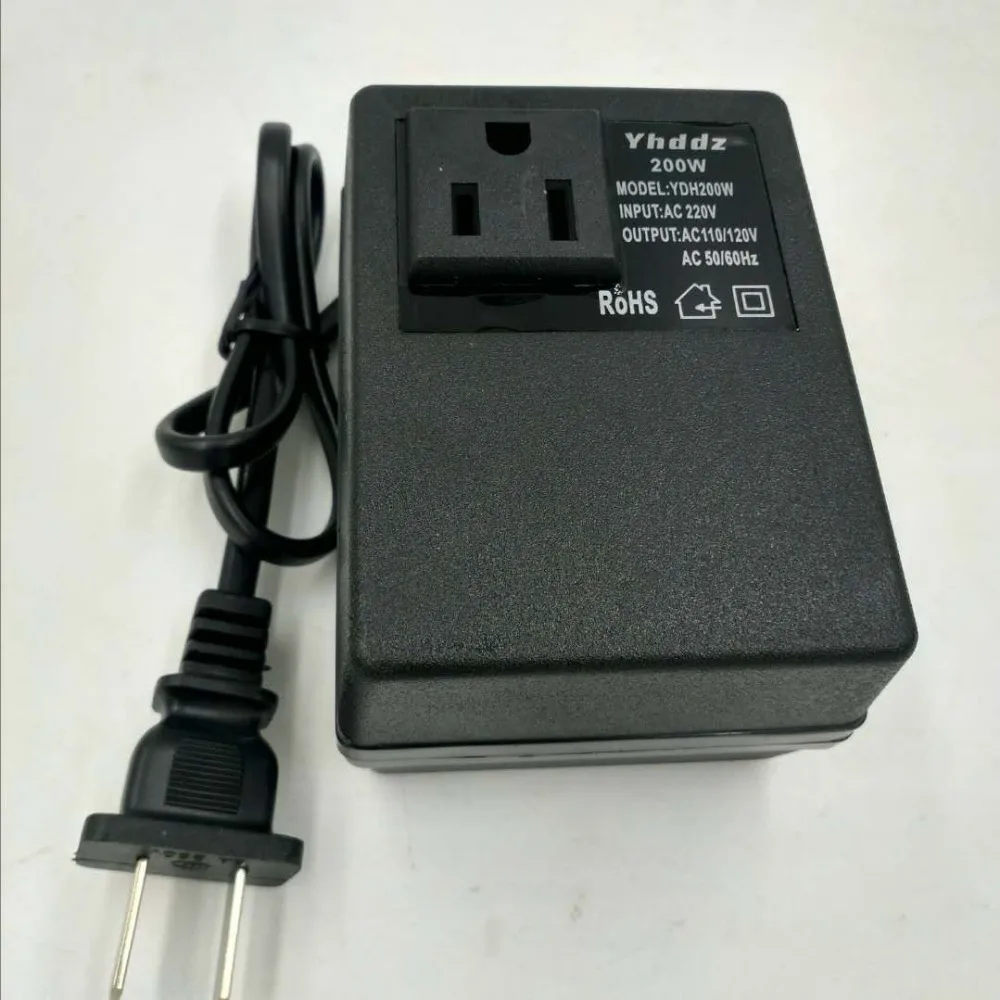 High Quality Pure Copper Wire 200W 300W AC 220V 240V To 110V 120V Step Down Travel Transformer Power Adapter Voltage Converter |