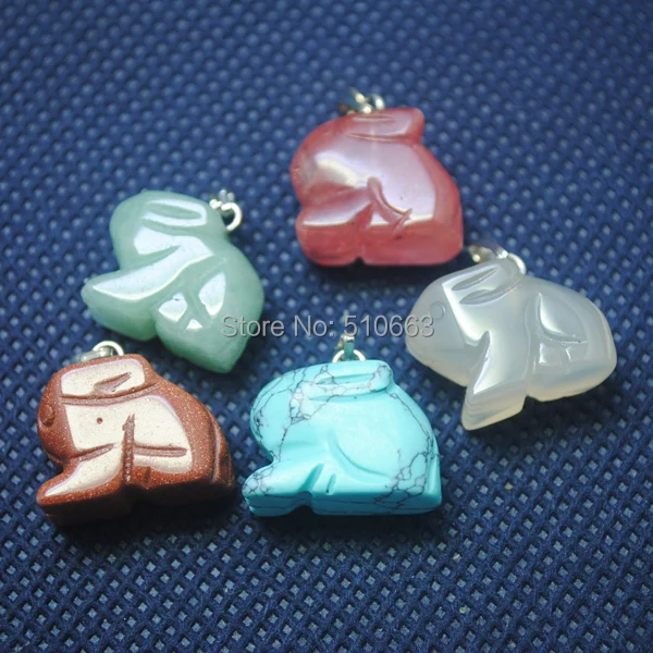 1 коробка = 12 шт./лот набор коробок из натурального камня в форме кролика для