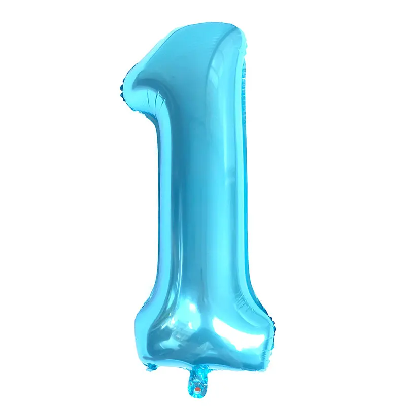 40 дюймовый большой номер 1 Гелиевый шар фольга globos Свадьба годовщина день