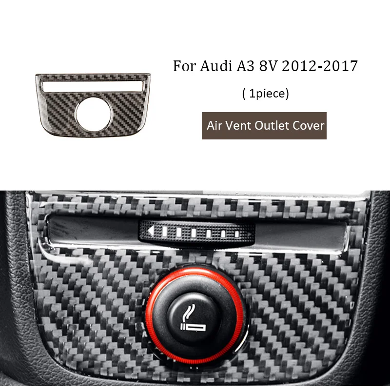 1 комплект для Audi A3 8 в 12- переключения передач Панель стеклоподъемника воздушная розетка дверная Чаша отделка из углеродного волокна интерьерные автомобильные наклейки