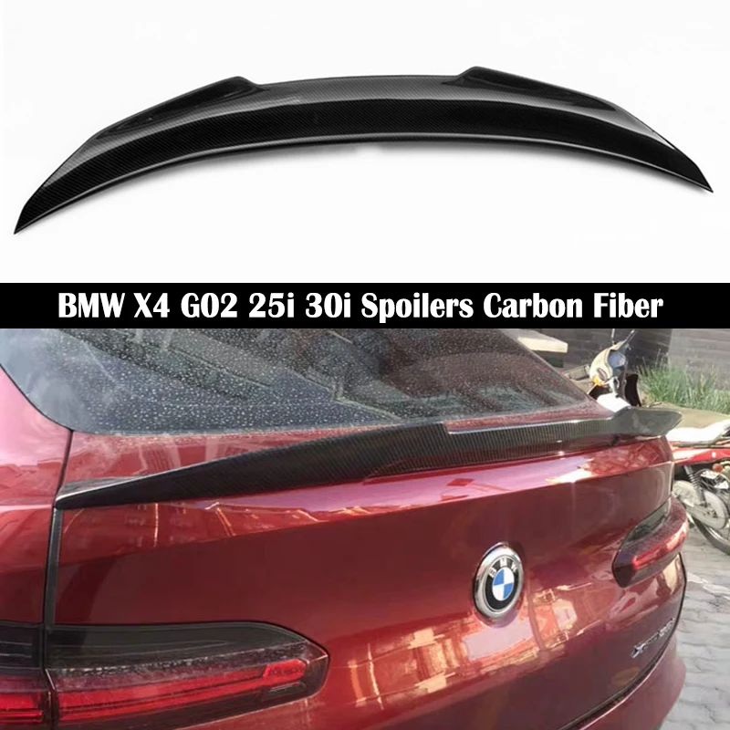 Задний спойлер для BMW X4 G02 25i 30i 2018 2019 2020 PSM стиль Багажник из углеродного волокна