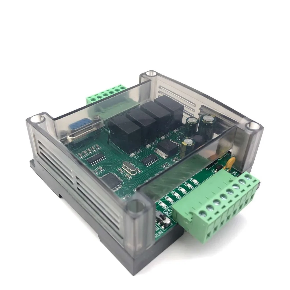 ПЛК промышленный пульт управления бытовой с FX1N-10MR FX1N-10MT программируемый модуль контроллера