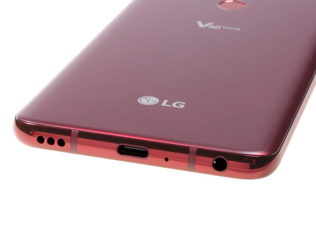 Разблокировка LG V40, ThinQ, 6,4 дюйма, 6 ГБ ОЗУ, 128 Гб ПЗУ, Android, четыре ядра, две фронтальные камеры, 3 тыловые камеры, отпечаток пальца, NFC, мобильный телефон