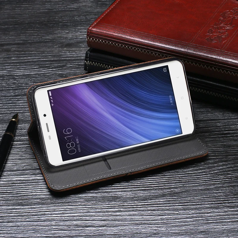 Чехол для Xiaomi Redmi 4A чехол 5 0 дюймов высокое качество Ретро стиль кожаный с