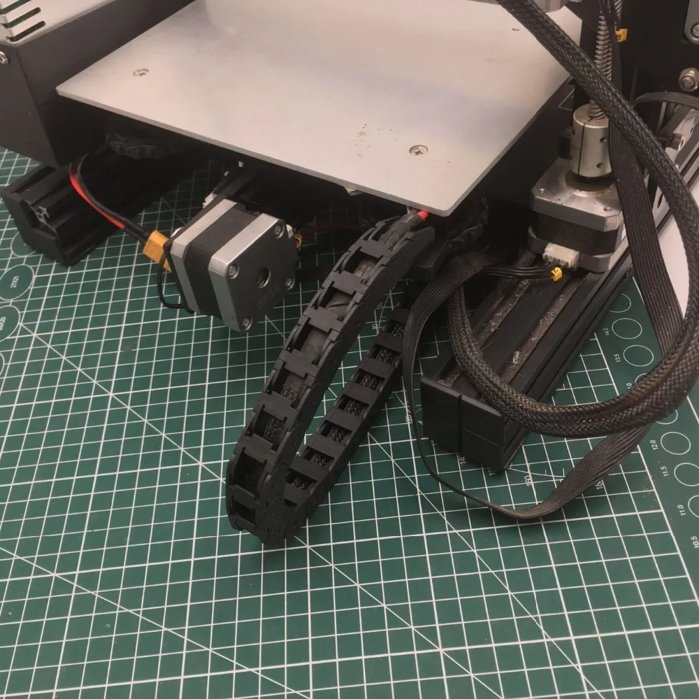 Комплект кабельной цепи Ender 3 Y axis алюминиевое рельефное крепление для Creality 3D Printer